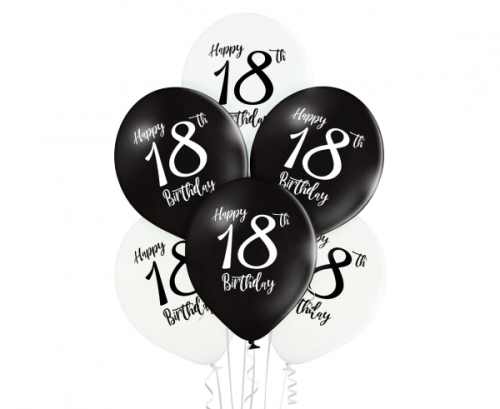 D11 balloons Birthday 18 1C2S / 6 pcs.