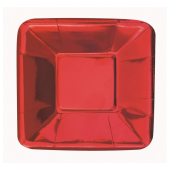 Paper plates, red, 13 cm, 8 pcs