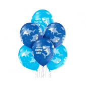 D11 balloons Birthday Sharks / 6 pcs.