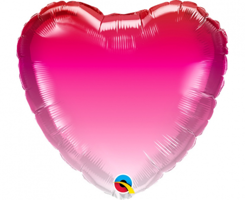Folijas balons 18" QL HRT - rozā ombre