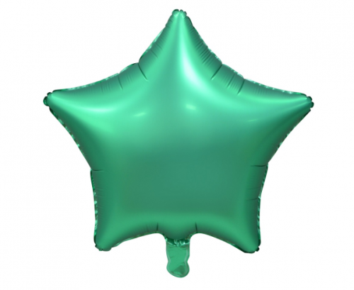 Воздушный шар из фольги &quot;Звезда&quot;, матовый, зеленый, 19 дюймов.
