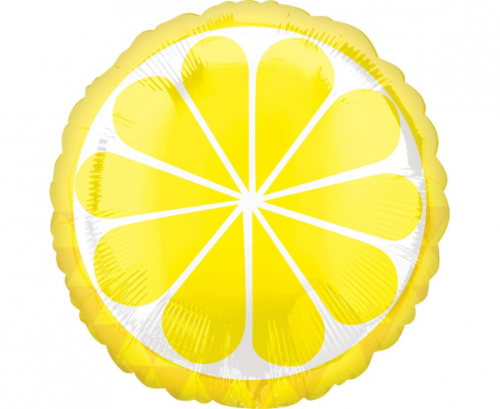 Standarta tropu citronu folijas balons S40 iepakots