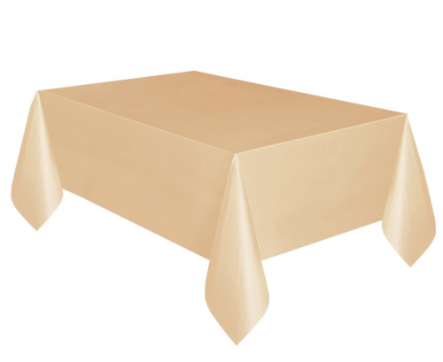 Foil table cover rose-gold, 137 x 274 cm
