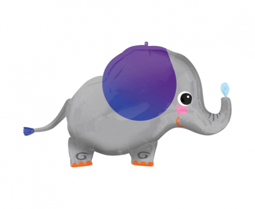 Supershape Elephant Foil Balloon P35 packaged