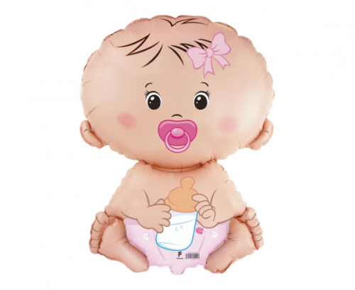 Воздушный шар из фольги 24 "FX Baby Girl, в упаковке Воздушный шар из фольги 24 "FX Baby Girl, в упаковке