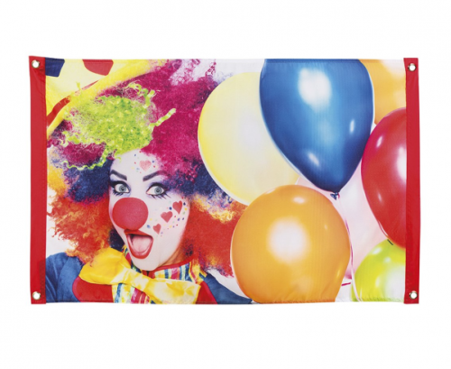 Clown flag, size 60 x 90 cm