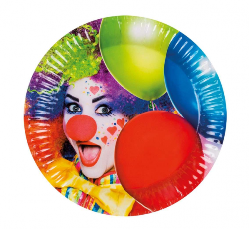 Set 6 Plates Clown (23 cm)