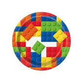 Paper plates Building Blocks, 18 cm, 8 pcs.