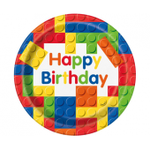 Paper plates Building Blocks, 23 cm, 8 pcs.