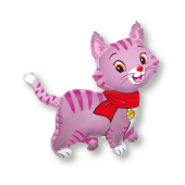Воздушный шар из фольги 24 &quot;FX Pretty Cat, розовый, в упаковке