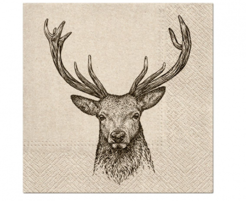 Paper napkins PAW We Care Deer Design, 33 x 33 cm / 20 pcs. Paper napkins PAW We Care Deer Design, 33 x 33 cm / 20 pcs.
