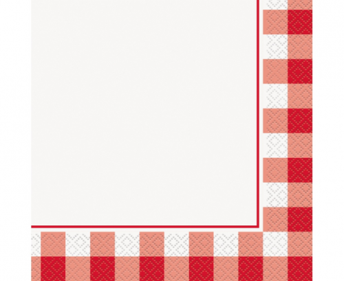 Paper napkins Red Gingham, 16 pcs Paper napkins Red Gingham, 16 pcs