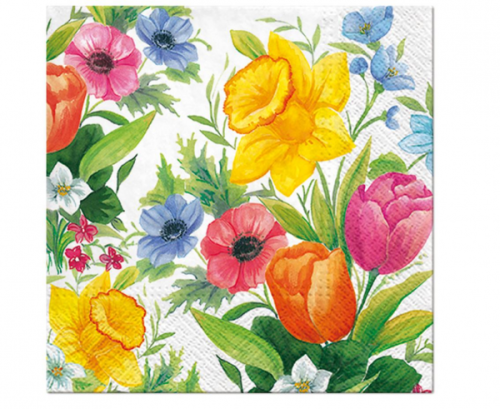 Paper napkins PAW Spring Meadow, 33 x 33 cm / 20 pcs.