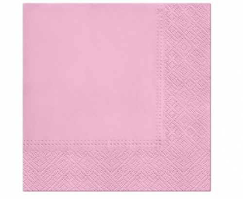 Paper napkins PAW, Rosa, solid colour, 33 x 33 cm / 20 pcs. Paper napkins PAW, Rosa, solid colour, 33 x 33 cm / 20 pcs.