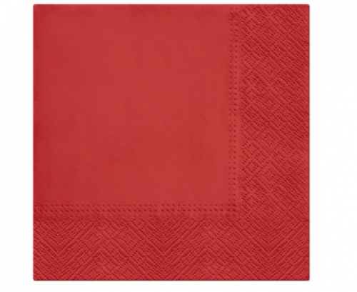 Paper napkins PAW, Chili Red, solid colour, 33 x 33 cm / 20 pcs. Paper napkins PAW, Chili Red, solid colour, 33 x 33 cm / 20 pcs.