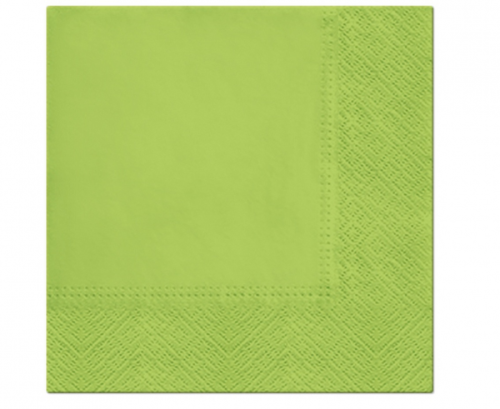 Paper napkins PAW, Anise Green, solid colour, 33 x 33 cm / 20 pcs.