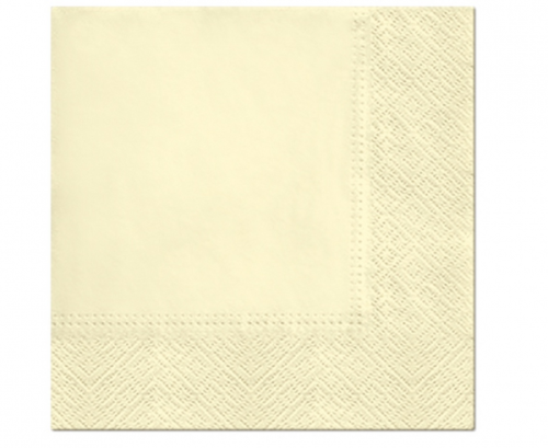 Paper napkins PAW, Champagne, solid colour, 33 x 33 cm / 20 pcs.