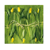 Paper napkins PAW, Fresh Tulips Design, 33 x 33 cm / 20 pcs.