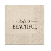 Paper napkins PAW We Care Beautiful Life Dsign, 33 x 33 cm / 20 pcs.