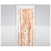 Fringe Door Curtain, rose-gold, 91x243 cm
