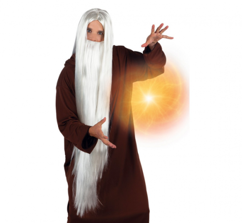 Wig wizard with a beard Wig wizard with a beard