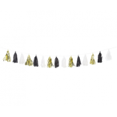 Garland Tassel (black,gold,white)
