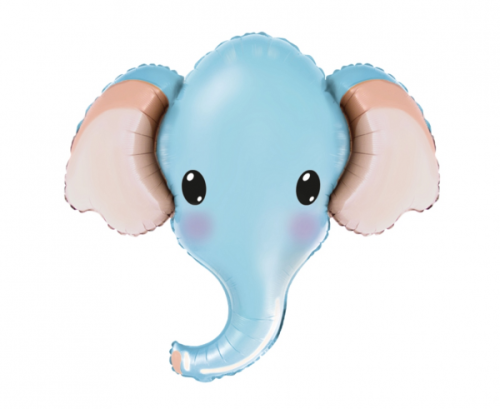 Воздушный шар фольгированный 24 &quot;FX Elephant (синий), в упаковке