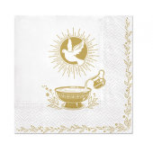 Paper napkins PAW, Baptism Blessing, 33 x 33 cm / 20 pcs.