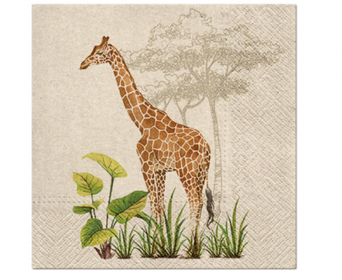Paper napkins PAW, We Care Giraffe Design, 33 x 33 cm / 20 pcs. Paper napkins PAW, We Care Giraffe Design, 33 x 33 cm / 20 pcs.