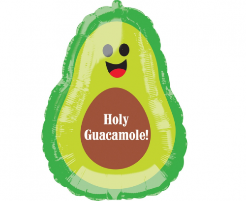 SuperShape avokado folijas balons P30 iepakots 48cm x 68cm