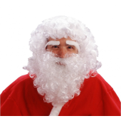 Santa wig with beard and eyebrows