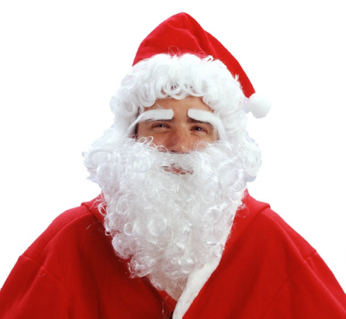 Santa wig with beard, eyebrows and hat