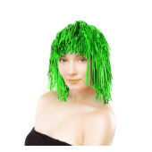 Foil wig, green