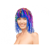 Foil wig, multicolour