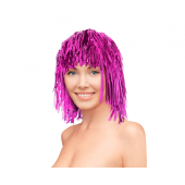 Foil wig, pink