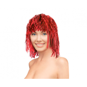 Foil Wig, red