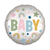 Standard Satin Infused Natural Baby Foil Balloon S40 Package