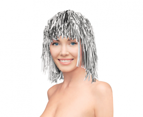 Foil Wig, silver