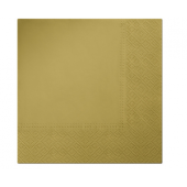 PAW paper napkins, gold, 33 x 33 cm / 20 pcs.