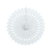 Decorative Fan honeycomb, white, height 40 cm