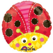 Standard Cute Ladybug Foil Balloon S40 Packaged