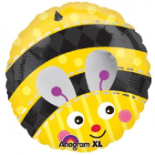 Standard Cute Bumblebee Foil Balloon S40 Packaged