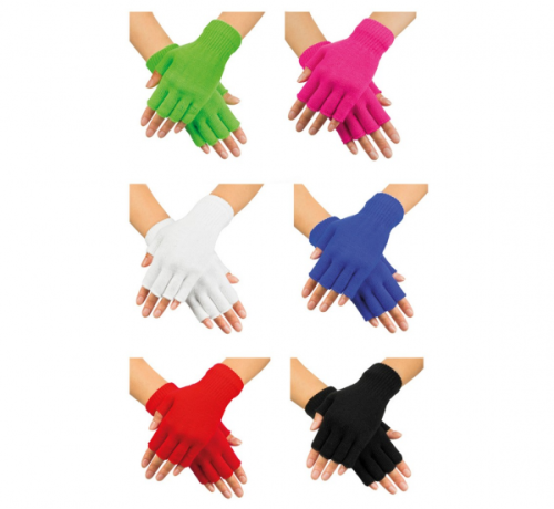 Fingerless gloves, 6 colours