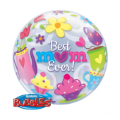 Воздушный шар из фольги 22 &quot;QL Bubble сингл&quot; Best Mum Ever! &quot;