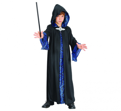 Wizard role-play costume (robe with hood), size 130/140