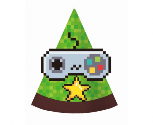 Бумажные шапки Game On, 6 шт. Бумажные шапки Game On, 6 шт.