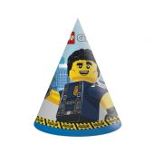 Papīra cepures Lego City - 6 gab