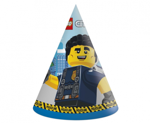 Papīra cepures Lego City - 6 gab