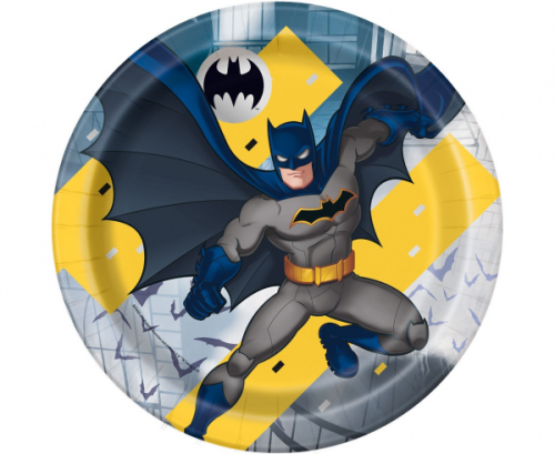 Paper plates Batman, 23 cm, 8 pcs