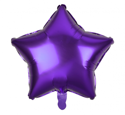 Folija balons Zvaigzne, violets, 19" Folija balons Zvaigzne, violets, 19"
